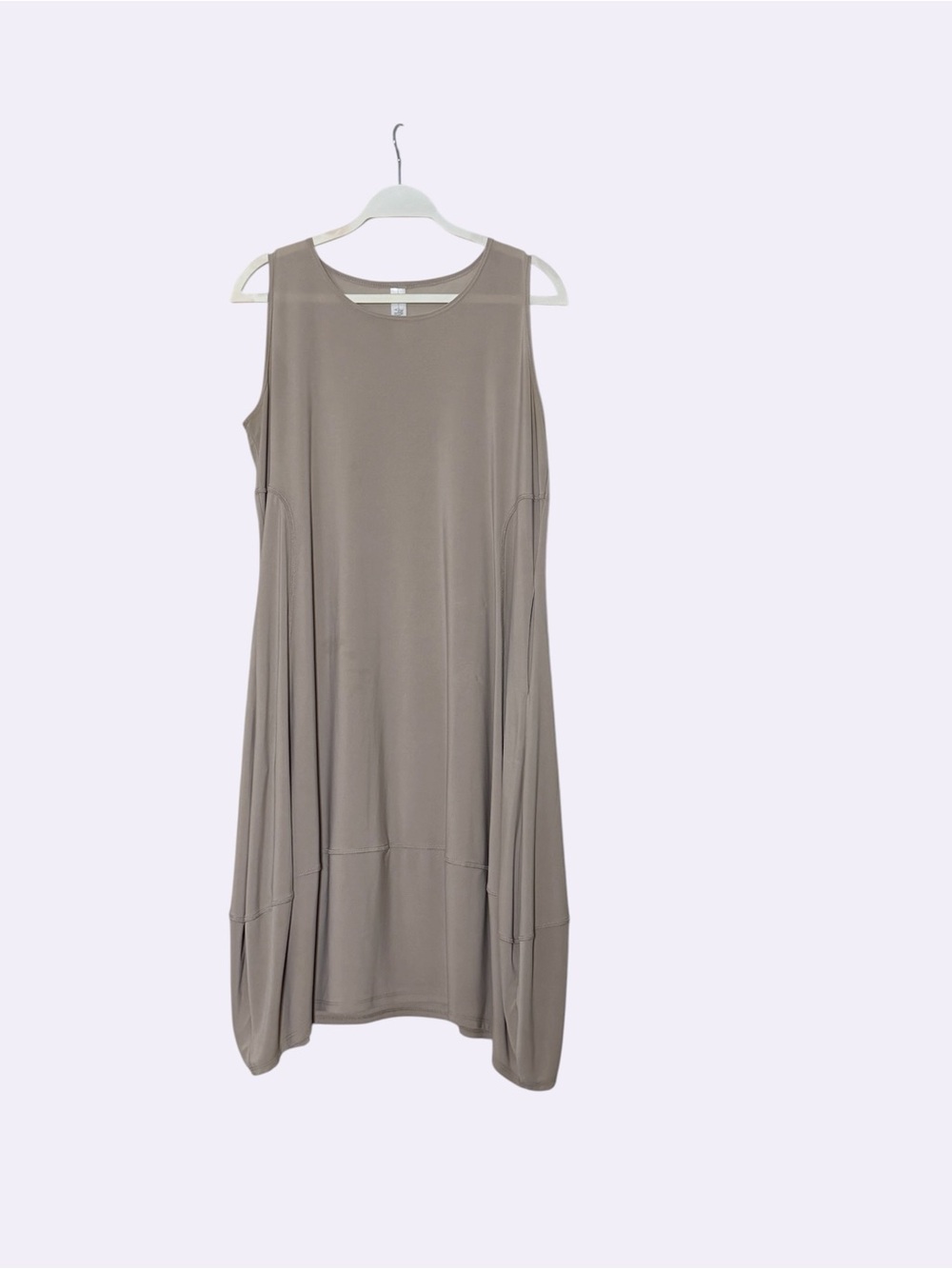 Marla Wynne PL Sleeveless Taupe A-Line Dress